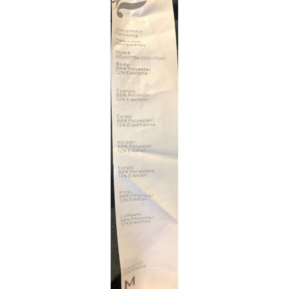 Fabletics Women Size Medium M Define PowerHold Black Leggings Flare Split New - Picture 7 of 8